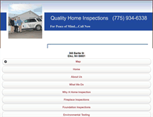 Tablet Screenshot of elkohomeinspector.com
